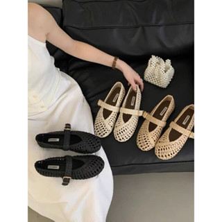 (HÀNG SẴN) Giày đế bệt mũi tròn quai chun mẫu mới mùa hè 2025 mã 5982