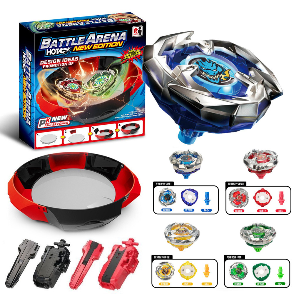 Bộ Beyblade Burst X Dran Sword Hells Scythe Wizard Arrows Night Shield với Arena + Launcher Hệ thống