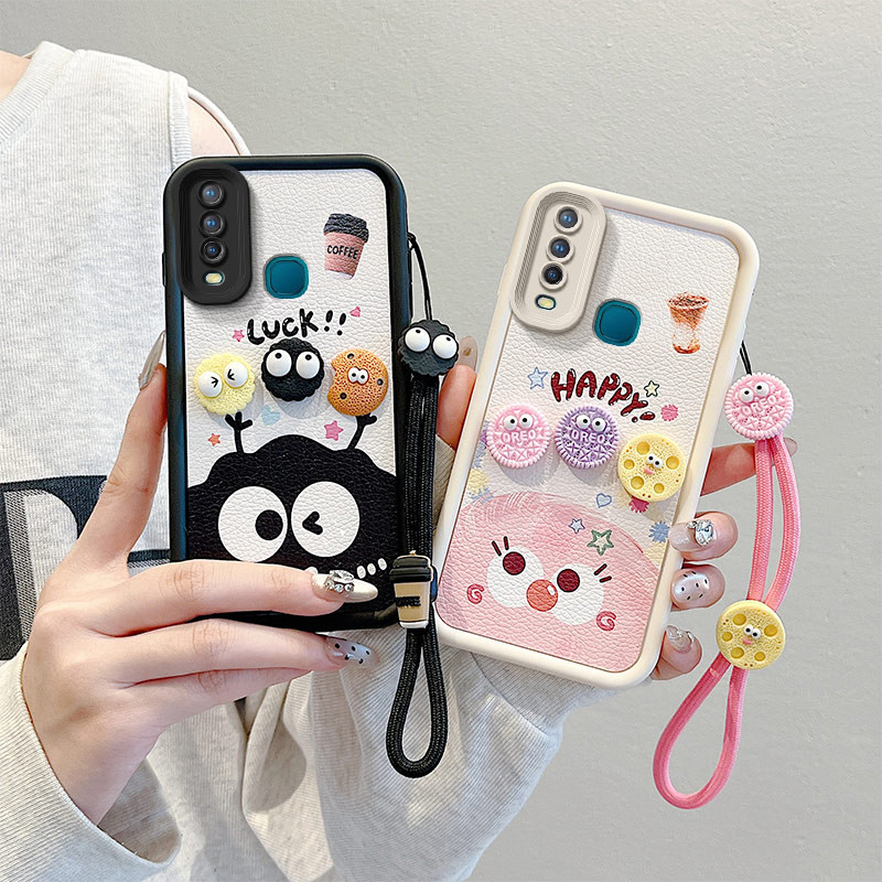 ốp lưng vivo y11 vivo y12 y15 y17 u10 Ốp điện thoại họa tiết da thủ công cho ốp lưng vivo y11 .