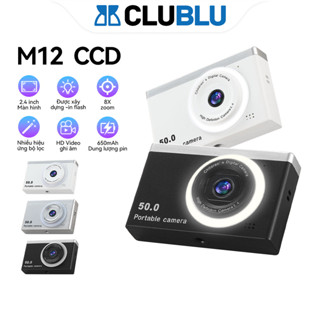 -CLUBLU- Máy Ảnh Kỹ Thuật Số 48MP Cho Học Sinh Quay Video 1080P Đèn Flash Selfie Retro Camera M12