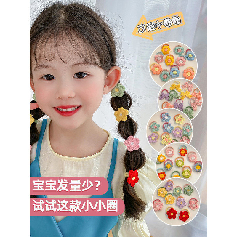 Dây buộc tóc bằng sợi ngón tay cái cho trẻ em mới, dây buộc tóc cho bé không làm tổn thương tóc, dây