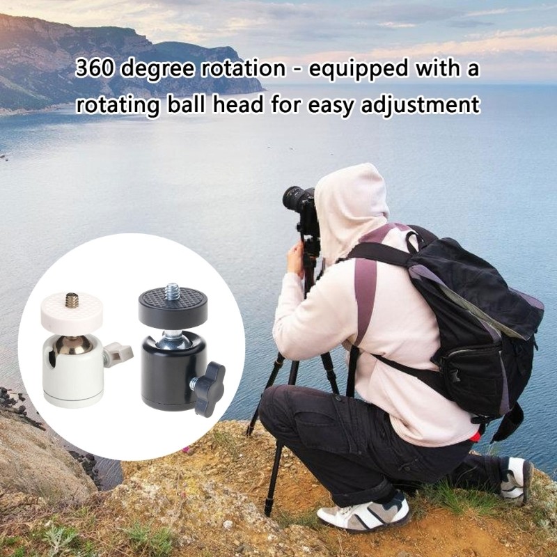 Quu Mini Tripod Ballhead Tripod Vít Adapter Chụp Ảnh LED Video Light Mic