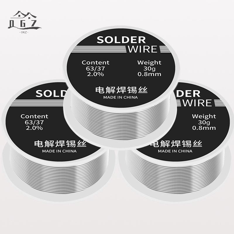 [EST] 1 Cái 0.8mm 30g Dây thiếc hàn thiếc tan chảy Dây hàn cuộn -clean Flux để hàn điện [bán chạy]