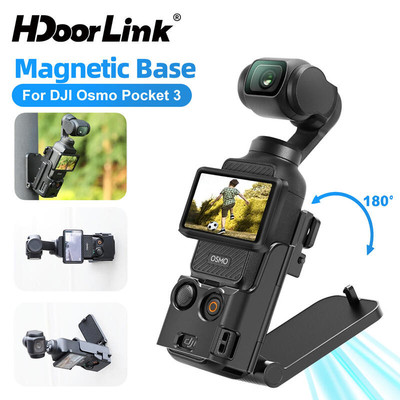 HdoorLink Giá Đỡ Từ Tính Cho DJI OSMO Pocket 3 Giá Đỡ Có Thể Điều Chỉnh Gắn Chữ V / Để Bàn Cho DJI Pocket 3 Phụ Kiện Máy Ảnh