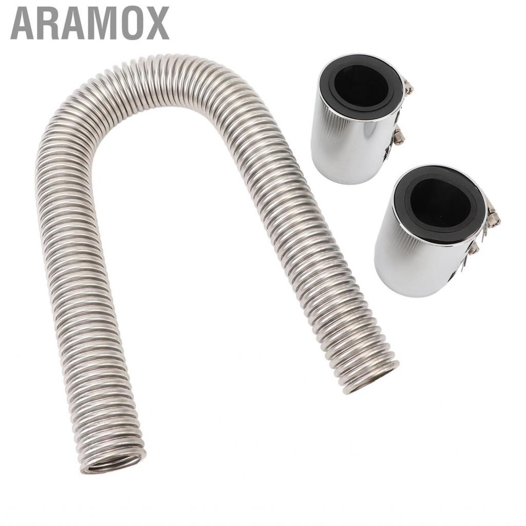Aramox Vòi tản nhiệt linh hoạt AWESO-VN 24in Bộ dụng cụ làm mát bằng thép không gỉ cho 1? 1/4in 1? 1