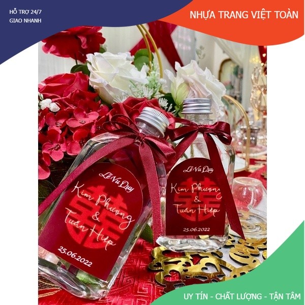 25 Chai nhựa dẹp bầu kèm nắp siêu xịn / Chai nhựa decor