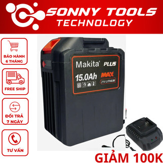  combo Pin 30 Cell 3 Mosfet  và sạc 15Ah Dung Lượng Cao Chân Phổ Thông M21 4Cm Dùng Máy Khoan Máy Mài Bulong 