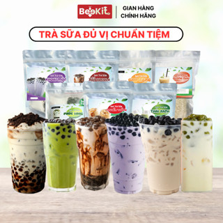 Set Nguyên Liệu Trà Sữa 5-10-20 ly CÔNG THỨC TIỆM BEE - Topping, Set Trà Sữa Tự Pha, Dùng Thử