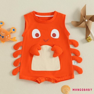 MG-Baby Jumpsuit Không Tay Cổ Tôm Hùm Áo Liền Quần Mùa Hè Cho Bé Gái Bé Trai