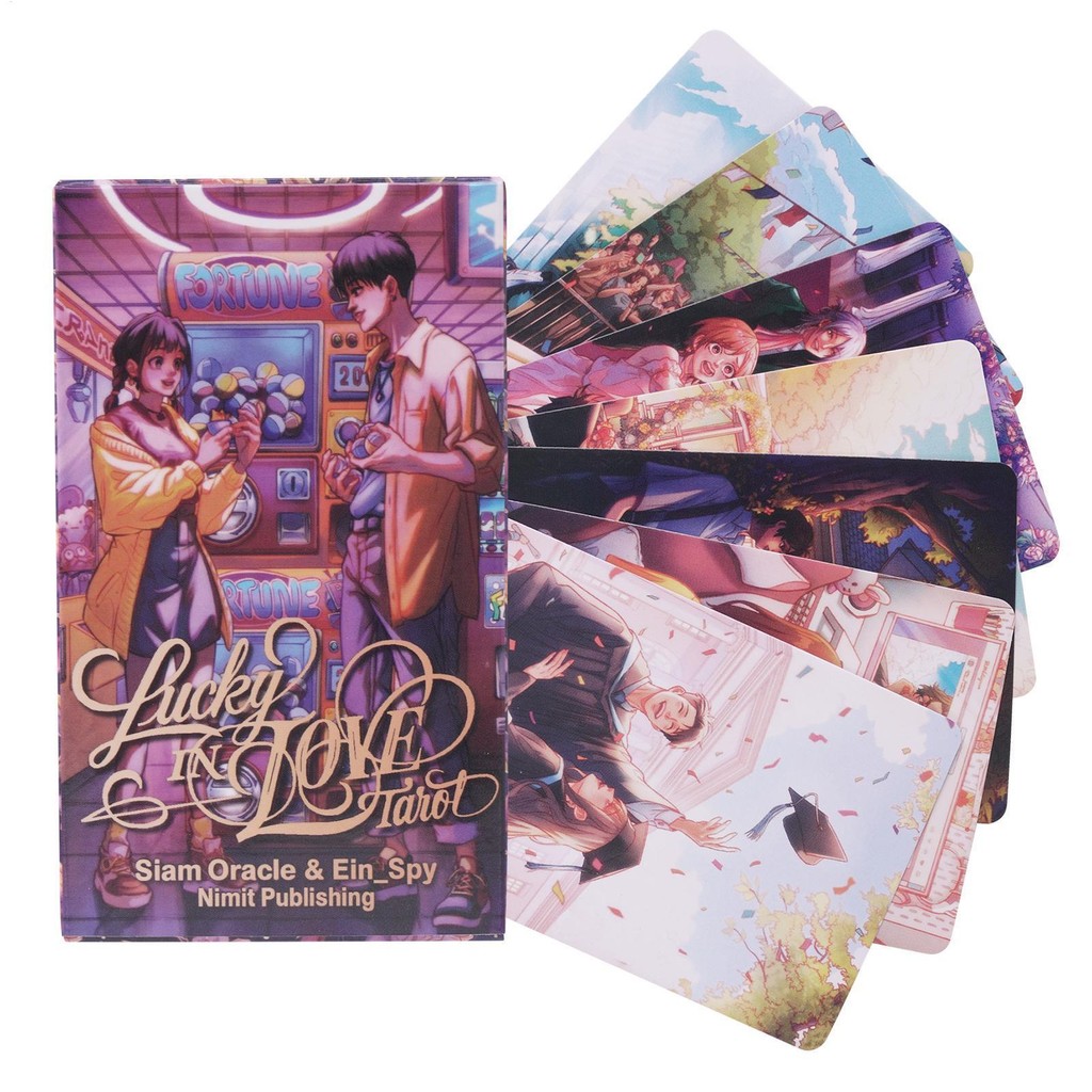 Lucky In Love Tarot Oracle Cards 80 Miếng Classic Love Tarot Cards dành cho người mới bắt đầu Hoa hồ