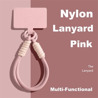 Dopamine Phong Cách Bím Dây Điện Thoại Di Động Cho iPhone Ốp Lưng Thời Trang Chống Mất Dây Đeo Tay Ngắn Mặt Dây Treo Dây Đeo Cho Dây Samsung Trang Trí Chống Rơi Dây Cầm Tay