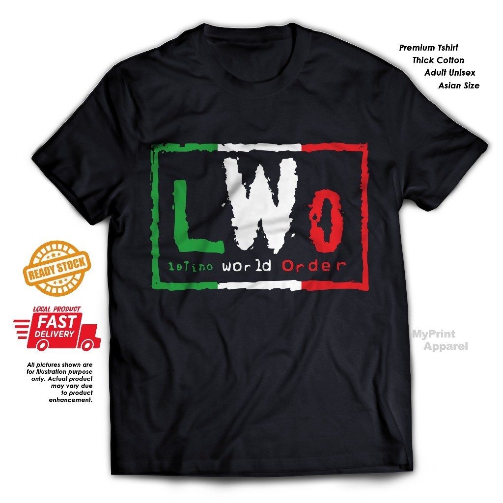 Wwe Latin World Order LWO Wrestling Rey Mysterio Eddie Guerrero Áo thun Cotton cao cấp 1