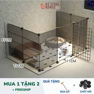(HỎA TỐC ) Chuồng quây chó mèo combo 10 tấm lưới 35x45cm tặng chốt gắn
