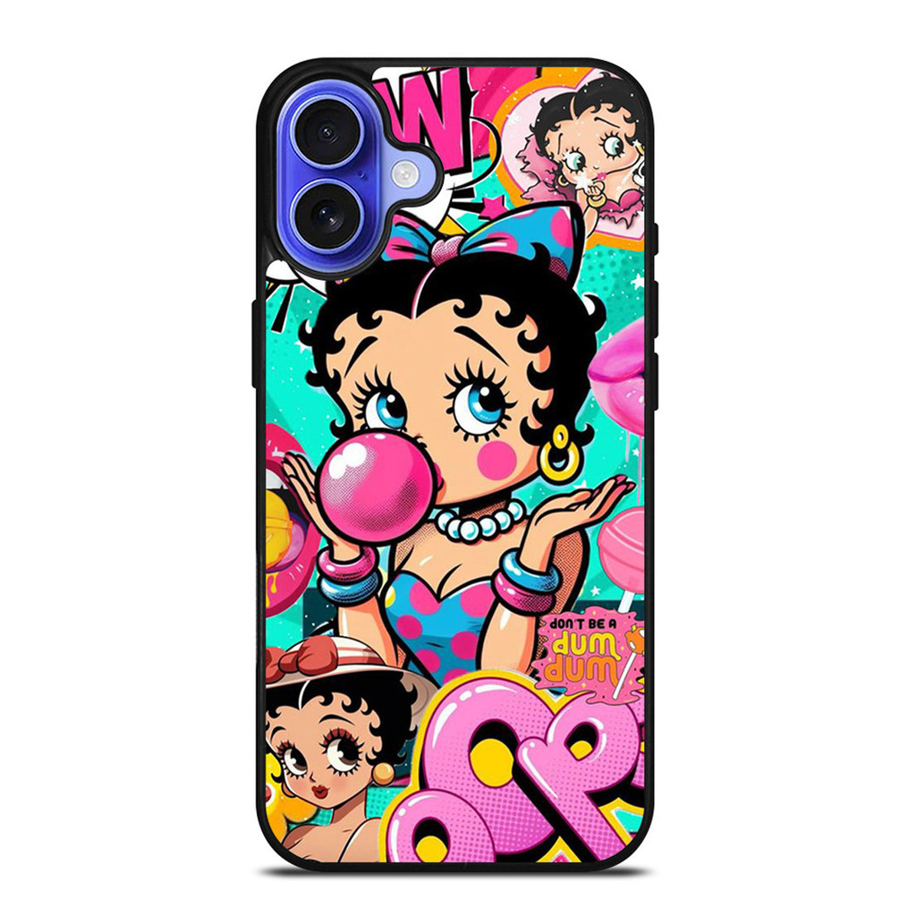 Betty Boop Dum Dum Hd In Vỏ IPhone IP 15 16 Pro Max Plus X XR