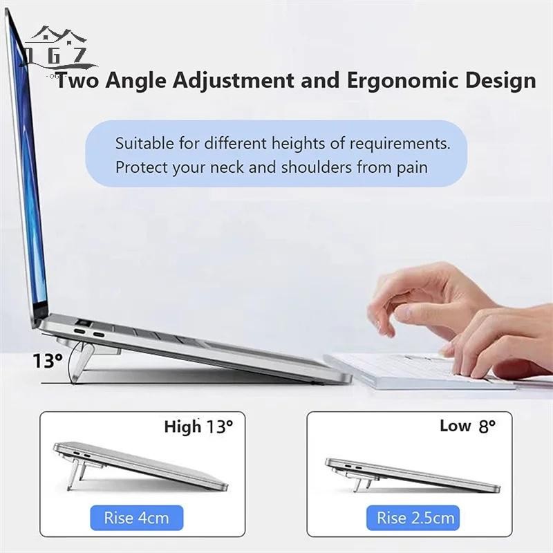 [OGZ]2 Chân Đế Laptop Mini Di Động Có Thể Gập Lại Nvisible Laptop Riser Cho Macbook Notebook Đứng Là