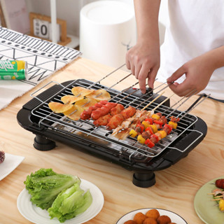 Bếp nướng điện, bếp nướng BBQ không khói cho gia đình, bếp nướng thịt nhỏ điện BBQ Grill-02
