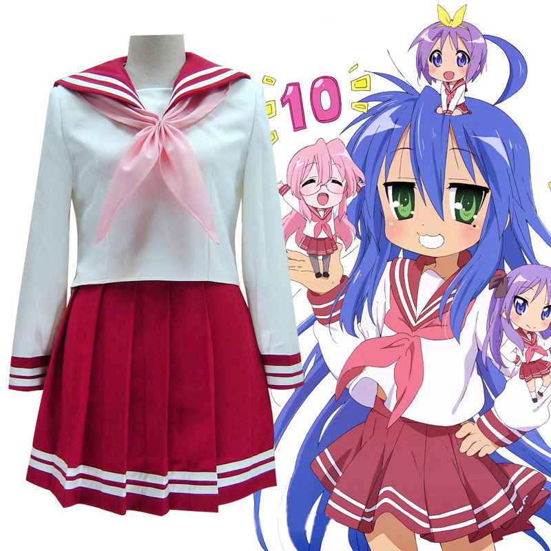Trang phục cosplay unisex Hiiragi Kagami và Izumi Konata - Áo đồng phục anime