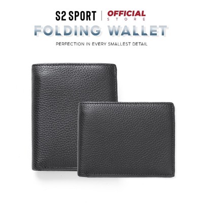Ví da nam ngắn gập đôi S2 LEATHER da nhập khẩu cao cấp thiết kế sang trọng, lịch lãm - VDN01
