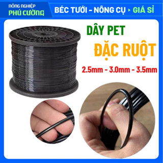 Dây nhựa đặc PET không lõi, Dây nhựa nguyên sinh chịu lực làm giàn cây leo, neo cành sầu riêng, không co giãn -Phú Cường