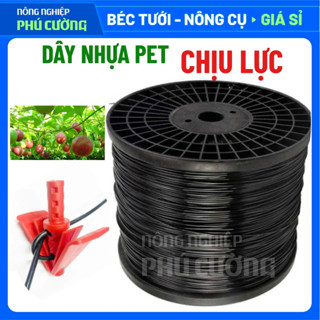 Dây nhựa làm giàn leo, Dây nhựa PET nguyên sinh, đặc ruột, chịu lực tốt, làm giàn chanh leo, neo sầu riêng - Phú Cường