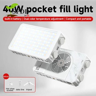 Đèn LED máy ảnh SPDD RGB, Đèn Video LED Mini 40W CRI / TLCI 90 +, Đèn chiếu sáng Camera di động công suất cao 2800-9000K có thể điều chỉnh đa chức năng