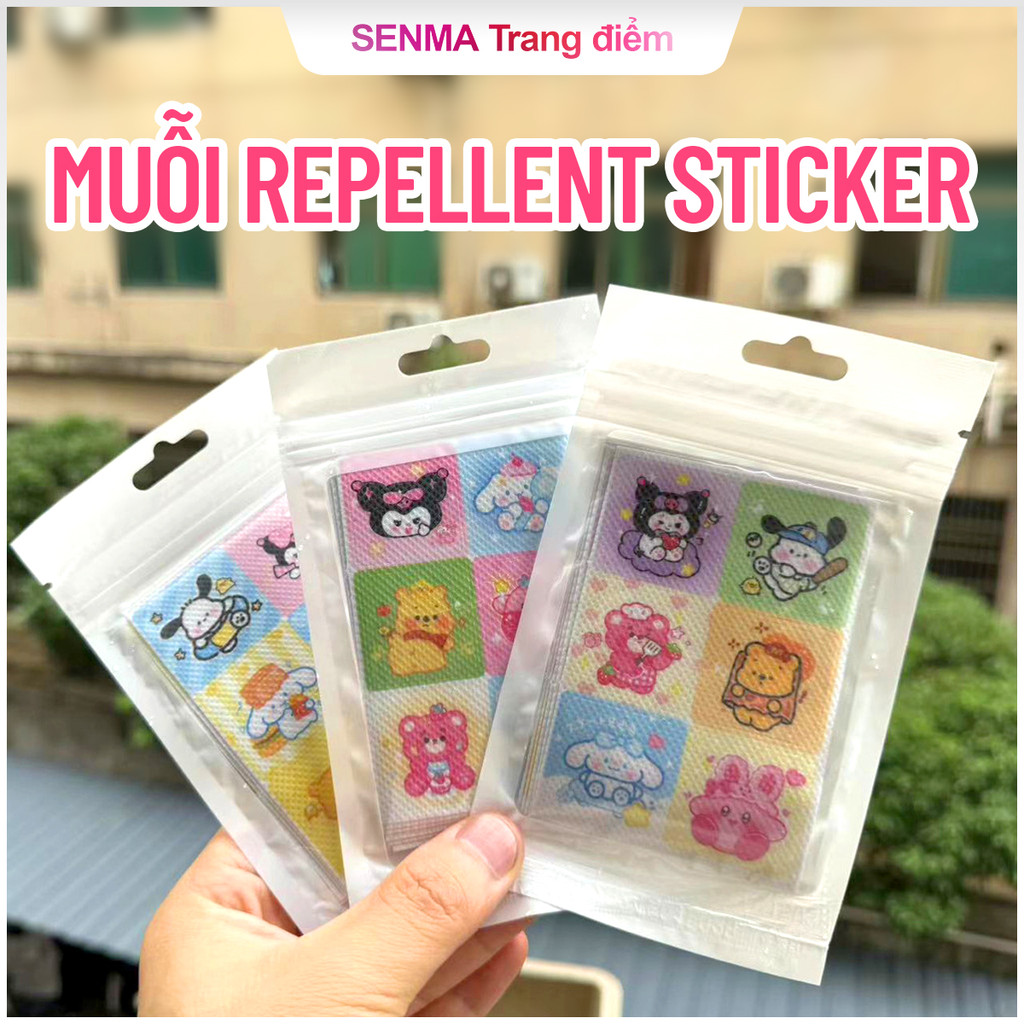 Miếng Dán Chống Muỗi 36 Cái - Hình Thú Đáng Yêu, An Toàn Cho Bé, Phòng Côn Trùng Hiệu Quả