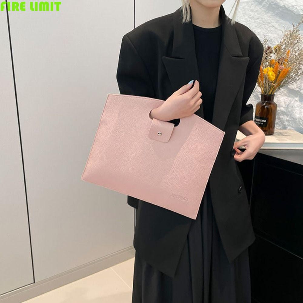 Túi Tote tài liệu văn phòng FIRE LIMIT, Túi máy tính dung tích lớn màu trơn, Túi xách thanh lịch Túi đựng máy tính xách tay PU Túi đựng hồ sơ ngoài trời