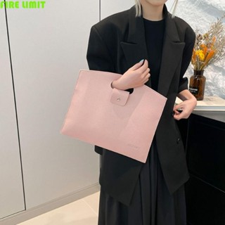 Túi Tote tài liệu văn phòng FIRE LIMIT, Túi máy tính dung tích lớn màu trơn, Túi xách thanh lịch Túi đựng máy tính xách tay PU Túi đựng hồ sơ ngoài trời