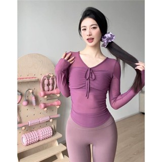 Phòng tập thể dục yoga áo thun Pilates bộ tập gym nữ Với tấm lót ngực quần áo tập gym nữ quần áo tập yoga