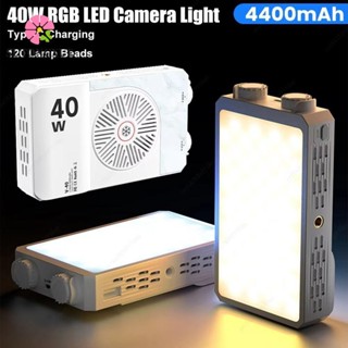 Đèn LED máy ảnh SUTONGXUE RGB, Đèn Video LED Mini 40W 2800-9000K, Pin nhẹ 4400mAh CRI / TLCI 90 + Đèn chụp ảnh bỏ túi công suất cao Chiếu sáng chụp ảnh
