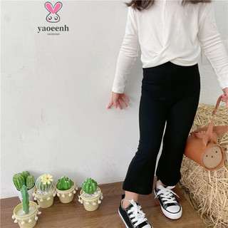 90-140CM Mùa Xuân Bé Gái Phong Cách Phương Tây Mỏng Phong Cách Micro-Leggings Trung Nhỏ Trẻ Em Cổ Retro Co Giãn loe Legging Hàng Sẵn Có Vận Chuyển Nhanh