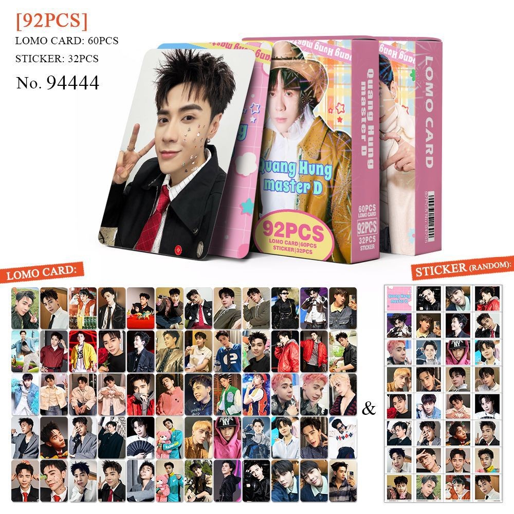 92 Cái / hộp Ngôi Sao Việt Nam QuangHungmasterD Lomo Cards Rhyder Negav Nieuwuhai Dương Domic Dán Ph