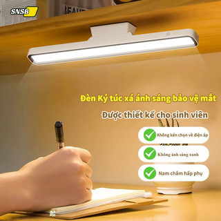  Đèn học chống cận SNSB Đèn Led gắn bàn học tích điện đa năng điều chỉnh xoay 80 độ có 3 chế độ ánh sáng thông minh 