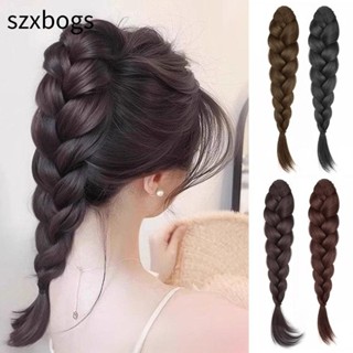 SZXBOGS Tóc Giả Tổng Hợp Đuôi Ngựa, Kéo Dài Đuôi Ngựa Kẹp Tóc, Tính Khí Lông Tơ Tóc Giả Tóc Giả Bện Kẹp Tóc Nữ Phụ Kiện Tóc