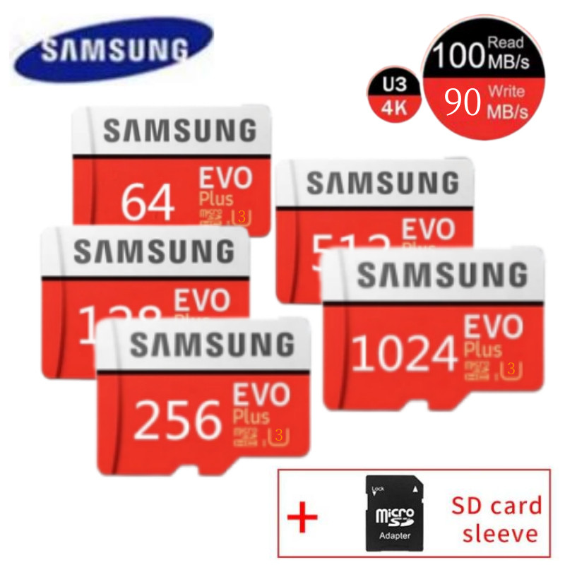 MỚI 1024GB Thẻ nhớ Micro tf sd Thẻ 32GB 64GB 512GB 1TB Cho điện thoại thông minh bộ chuyển đổi
