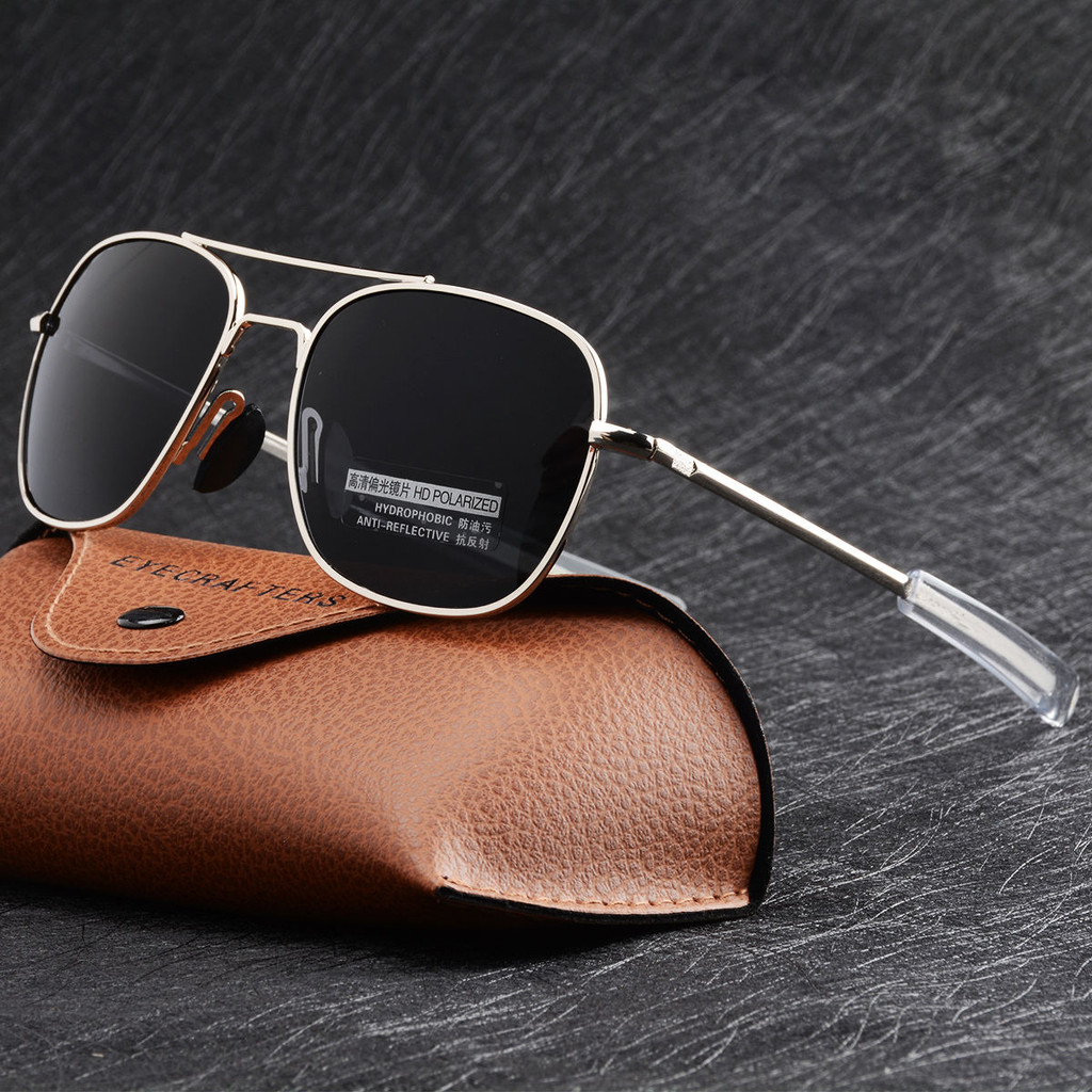 Xu hướng độc đáo Kính râm Aviator Phân cực Retro HD Lái xe Kính cóc Kính nữ Xu hướng độc đáo Kính râ
