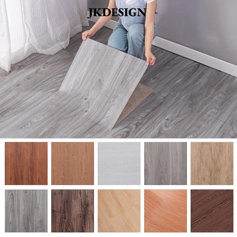 Nhãn dán sàn tự dính JKDESIGN SXP, Nhãn dán sàn hạt gỗ tự dính chống trượt chống thấm nước, Nhãn dán