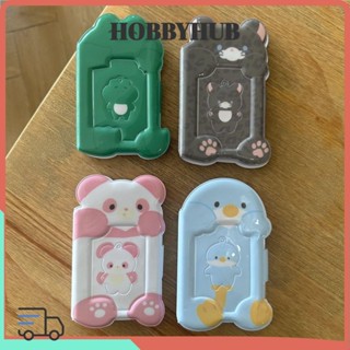 Thẻ sách HOBBYHUB, Hộp đựng thẻ 3 Inch hình động vật dễ thương bằng nhựa PVC, Album ảnh Idou từ tính hoạt hình dễ thương