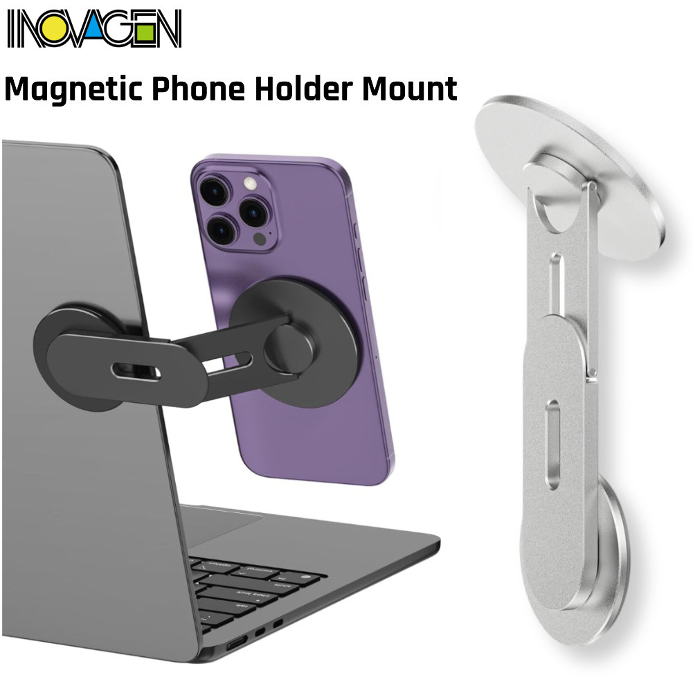 Giá đỡ điện thoại máy tính xách tay từ tính hai cánh tay INOVAGEN, Giá đỡ điện thoại trên ô tô có th
