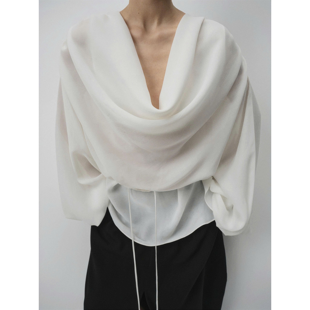 ÁO VOAN TAY PHỒNG CỔ ĐỔ /ou'ba:d/ chất vải ít nhăn đứng form, có dây thắt tùy chỉnh Freesize