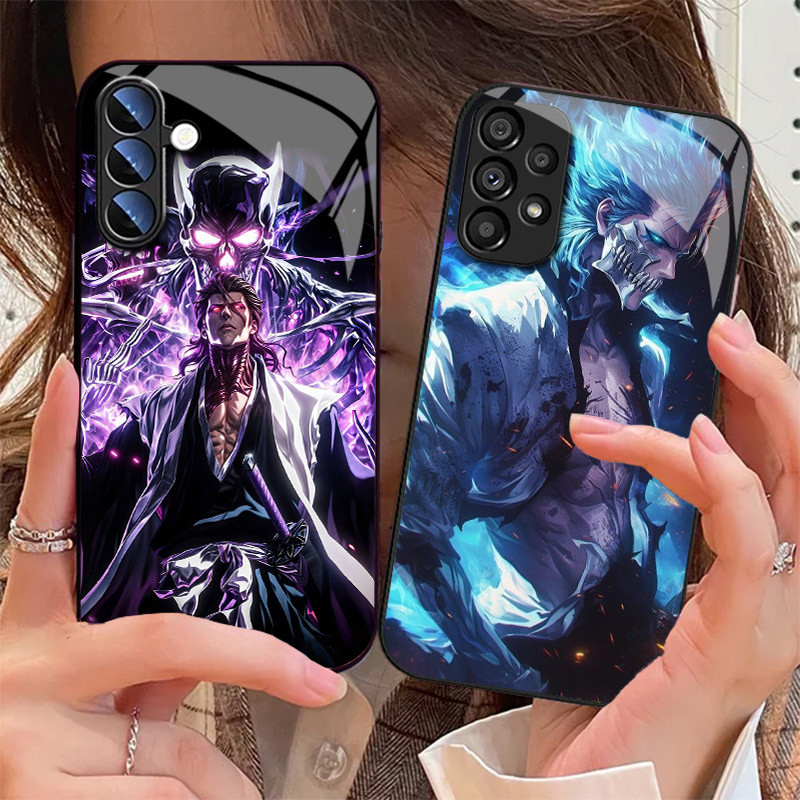 Ốp Điện Thoại Thủy Tinh Bleach sosuke aizen Cho Samsung Galaxy S25 S24 Ultra S23 Fe S22 Plus S21 S20