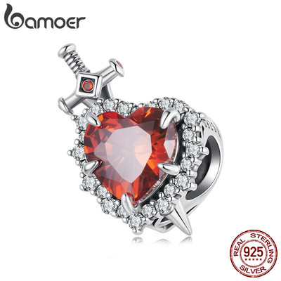 Bamoer Bạc 925 Mặt Dây Chuyền Tình Yêu Thanh Kiếm Mặt Dây Chuyền Phụ Kiện Vòng Tay Trang Sức Thời Trang Nữ Quà Tặng