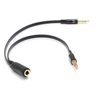 Cáp gộp Audio và Micro 3.5mm -dc2520đen.