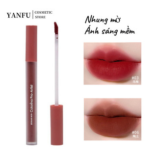 Matte Lip Clay Velvet Soft Matte Lip Gloss Mỹ phẩm làm trắng môi tuyệt vời