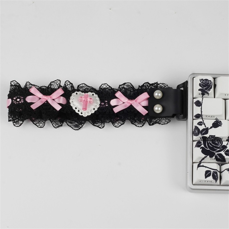 CH Bàn Phím Ruy Băng Latenpow 60 Bàn Phím Dây Đeo Trang Trí Ren Dây Nylon