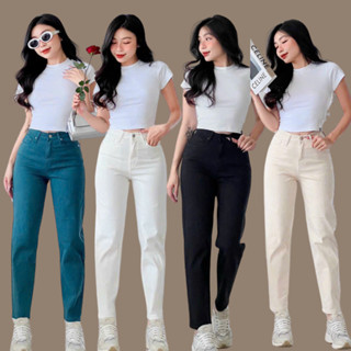 Quần jeans nữ baggy TTTHAO cao cấp kiểu dáng quần jeans denim slimfit VNXK J9