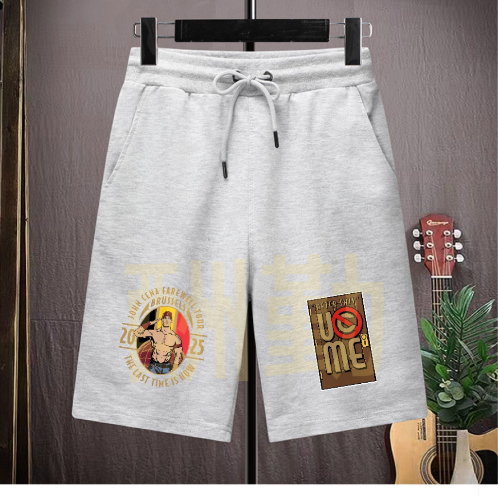 Hàng sẵn có Mới WWE John Cena John Cena Đấu Vật Huấn Luyện Cotton Thoáng Khí Rời Quần Short Nam 0616