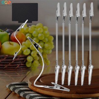 [Trang chủ] Kẹp cá mập kim loại - Thiết kế hai đầu xoay 360 ✲ có đế có trọng lượng, Chiều dài 18 / 28cm cho văn phòng / siêu thị / Tổ chức tại nhà 2-10Pack