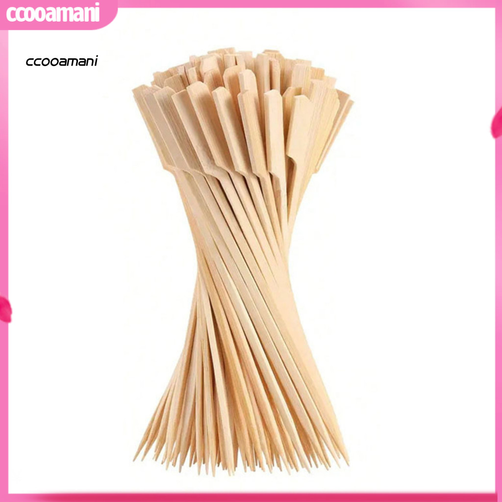 Thai| Bbq Charcuterie Ban Phụ Kiện Xiên Trái Cây Cho Cocktail 100 Chiếc Xiên Gỗ 6 Inch Cocktail Chọn