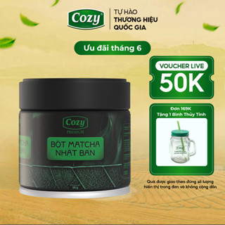 [KOLs] Bột Matcha Cozy Premium Đậm Vị Umami, Mịn Mượt Từ Lá Trà Đầu Vụ Vùng Shizuoka Nhật Bản Hộp 50gr